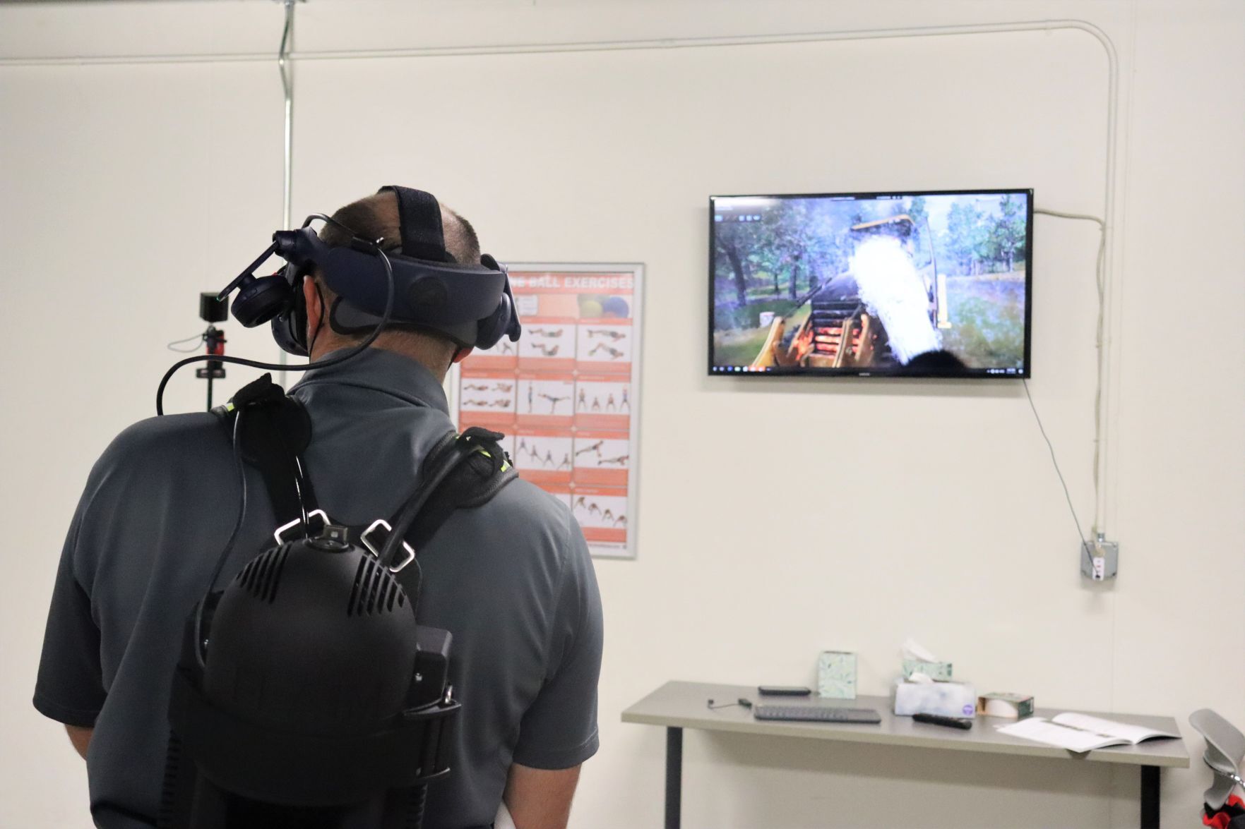 CVTC virtual reality firefighter training